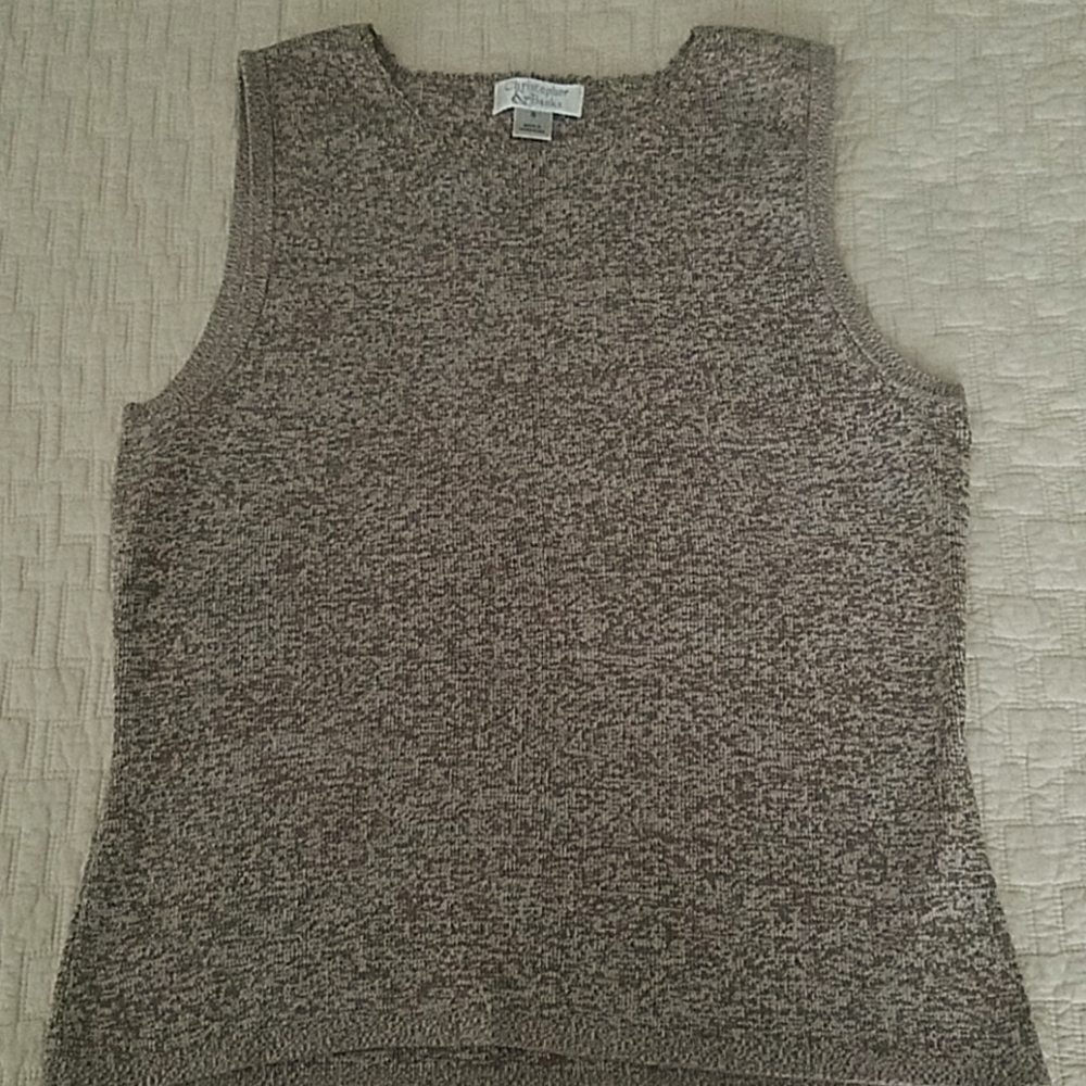 Christopher & Banks sleeveless sweater.